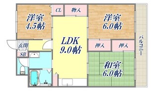 パールハイツ竹若の物件間取画像